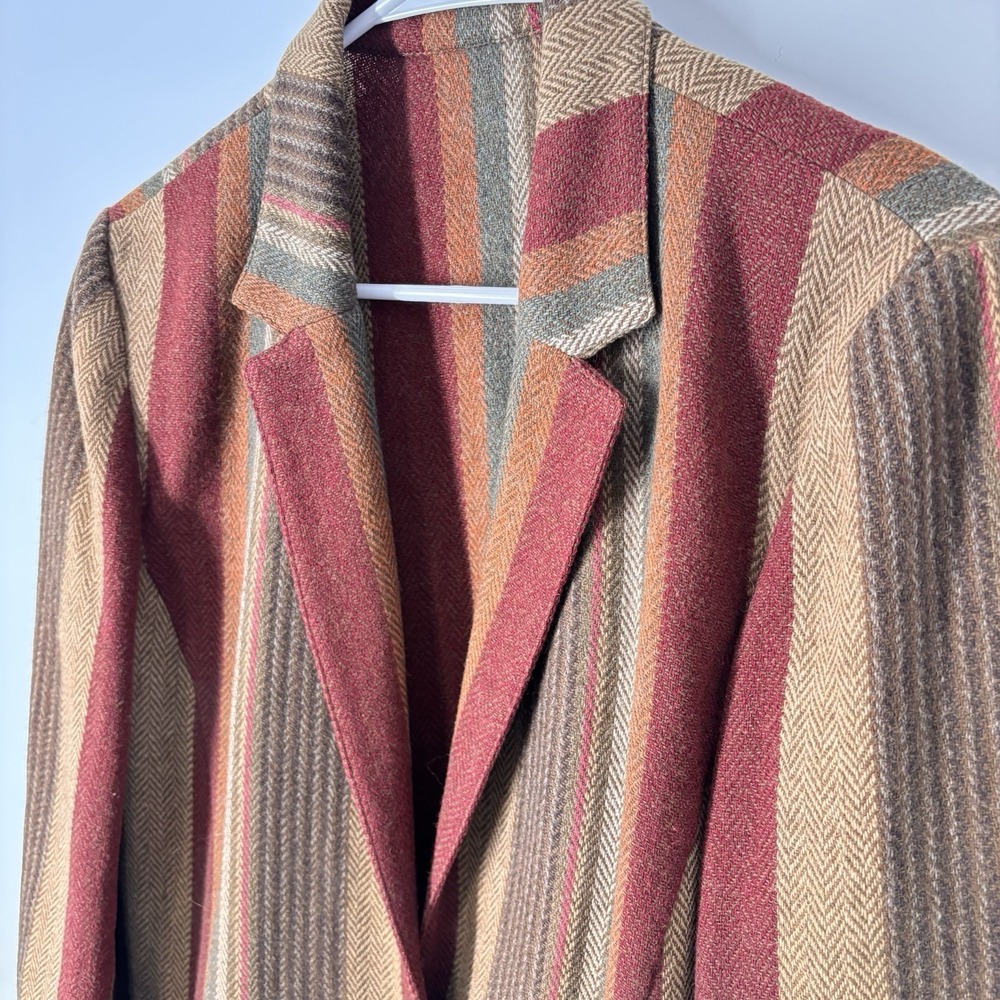 Vintage Finity Womens Sz 8 Wool Blazer Teacher Poet Twee 70s Boho Academia Indie - Picture 3 of 16